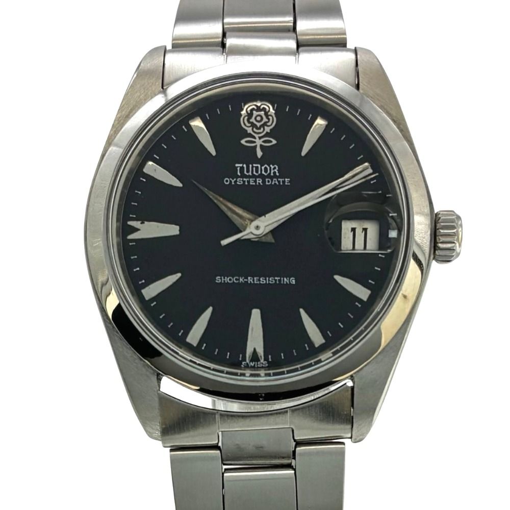 チューダー オイスターデイト 7992 34 mm 黒文字盤 キャリバー2423 手巻き 機械式 ユニセックス TUDOR チュードル 腕時計