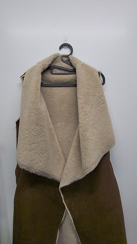 TheLoom人造ムートンロングベスト