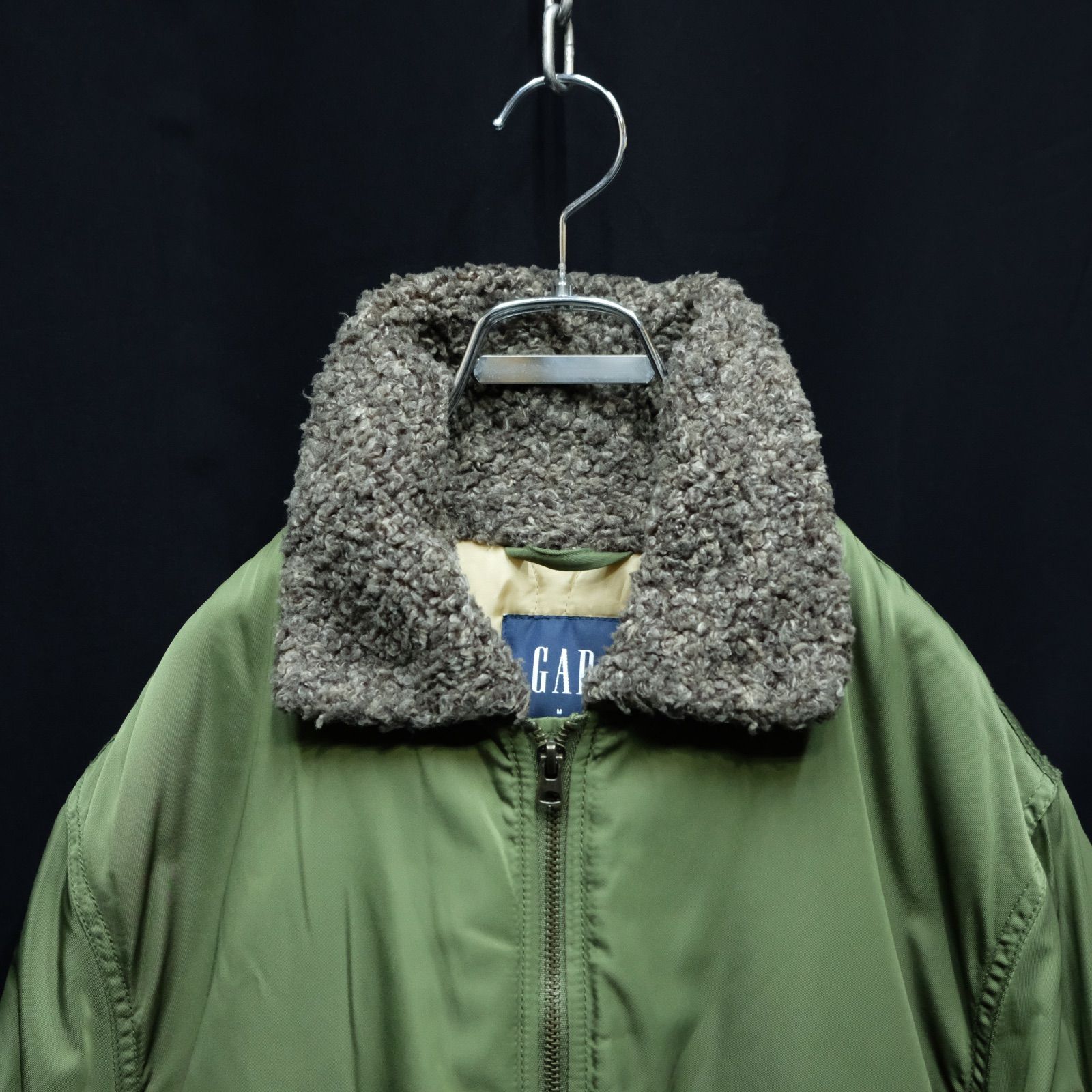 GAP ミリタリーフライトジャケット 中綿 Mサイズ B-15 B-10 G-1 MA-1