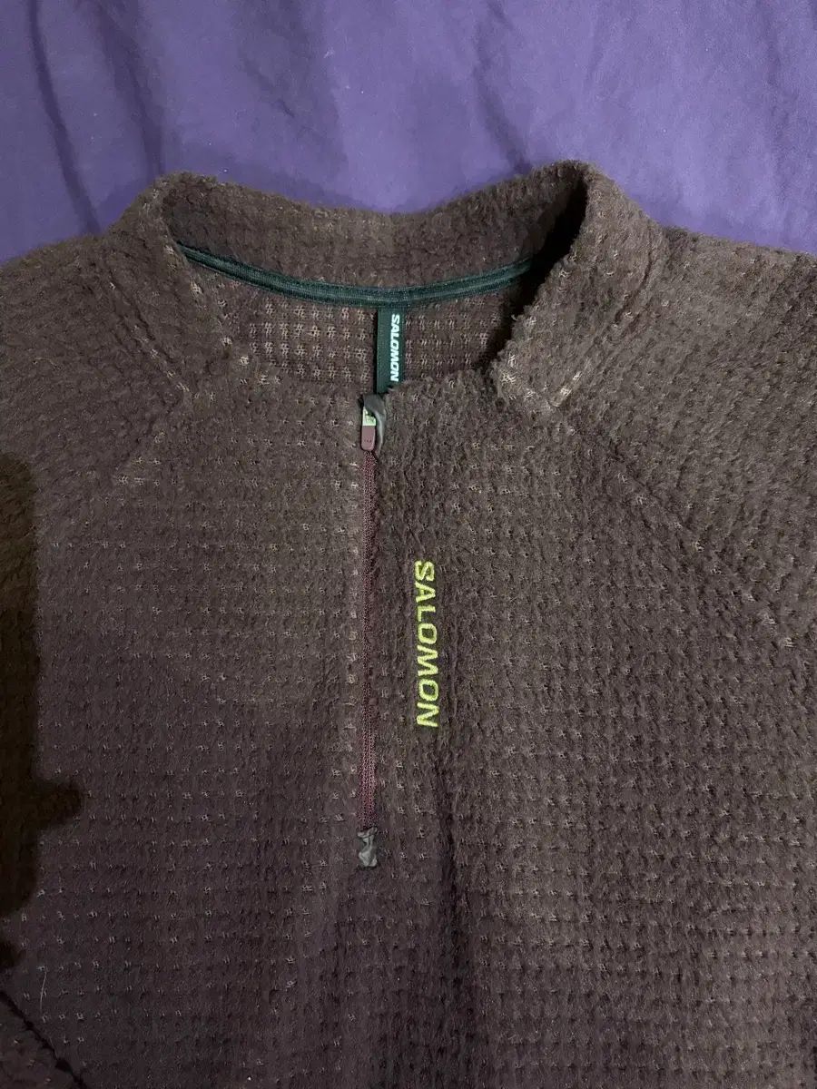 サロモン ハーフジップアップ フリース XL