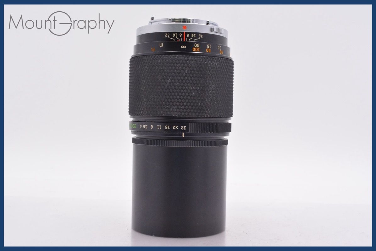 オリンパス OLYMPUS OM SYSTEM ZUIKO MC AUTO T 200 mm F 4 前後キャップ レンズフィルター付 同梱無料 am 2180