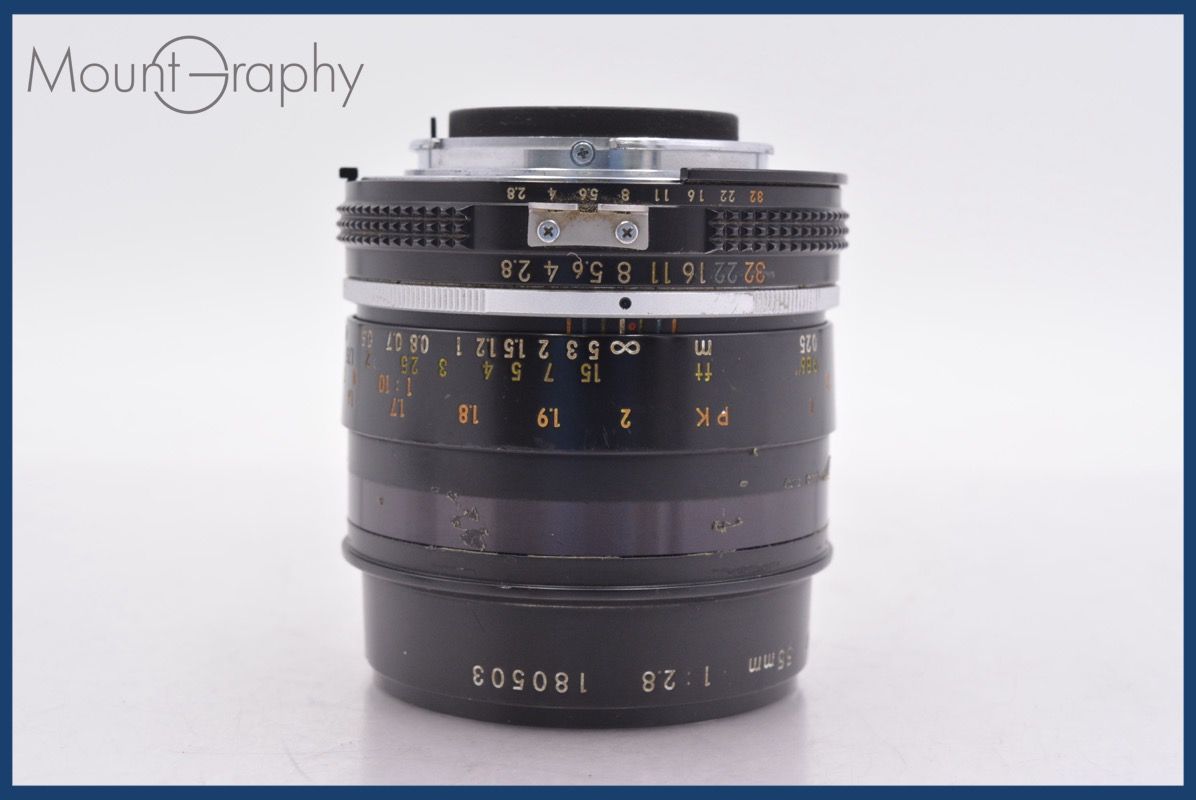 ニコン Nikon Micro NIKKOR 55 mm F 2 8 Ai S 前後キャップ レンズフィルター付 同梱無料 am 2184