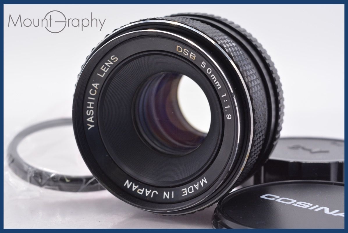 ヤシカ YASHICA DSB 50mm F1.9 前後キャップ&レンズフィルター付