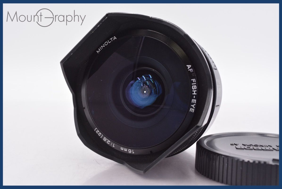 上 ミノルタ MINOLTA AF FISH EYE 16 mm F 2 8 後キャップ付 同梱無料 am 2207