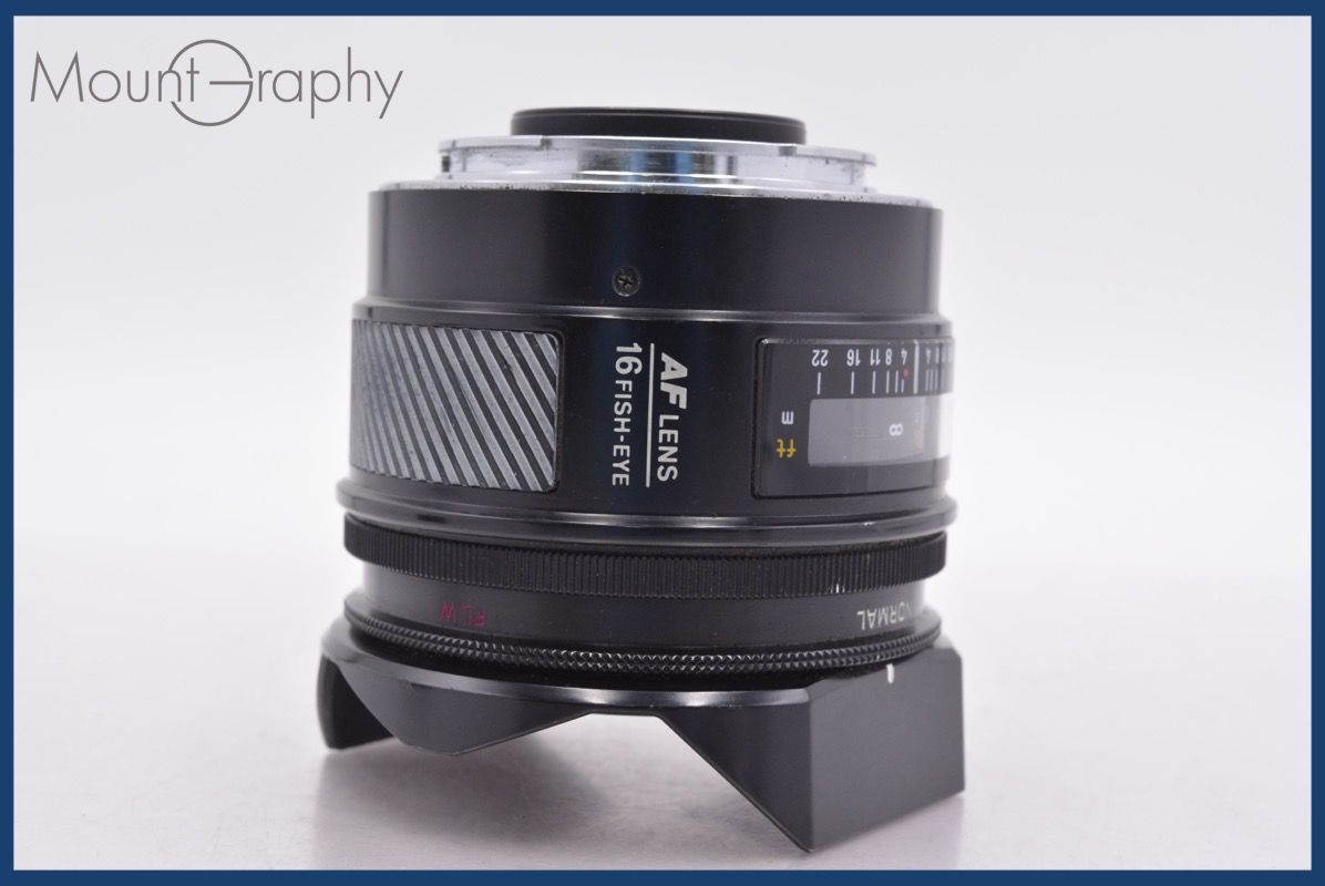 上 ミノルタ MINOLTA AF FISH EYE 16 mm F 2 8 後キャップ付 同梱無料 am 2207