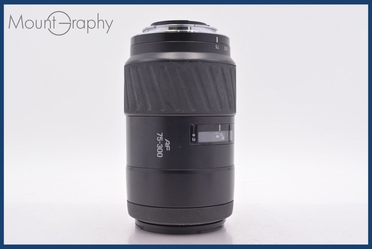  上 ミノルタ MINOLTA AF ZOOM 75 300 mm F 4 5 6 前後キャップ レンズフィルター付 同梱無料 am 2209 その他 カメラ