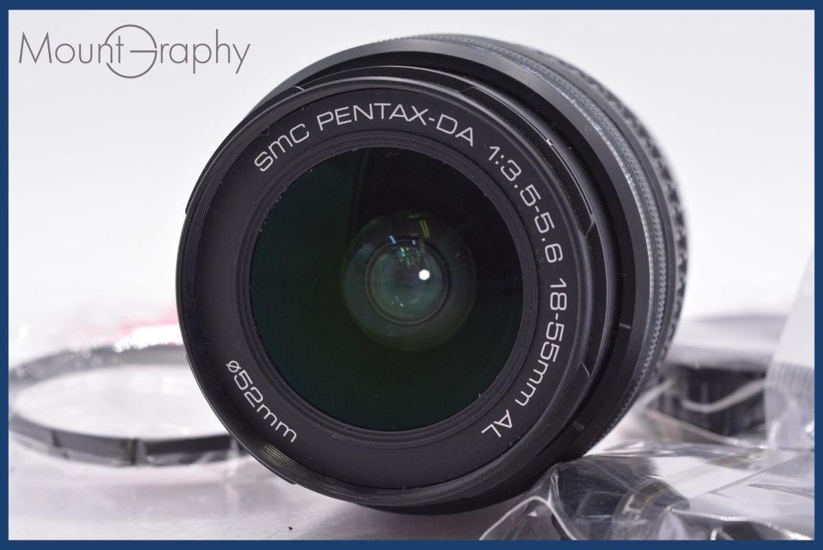 ペンタックス PENTAX SMC PENTAX-DA 18-55 mm F 3.5-5.6 AL 前後キャップ-レンズフィルター付 同梱無料 am 2224