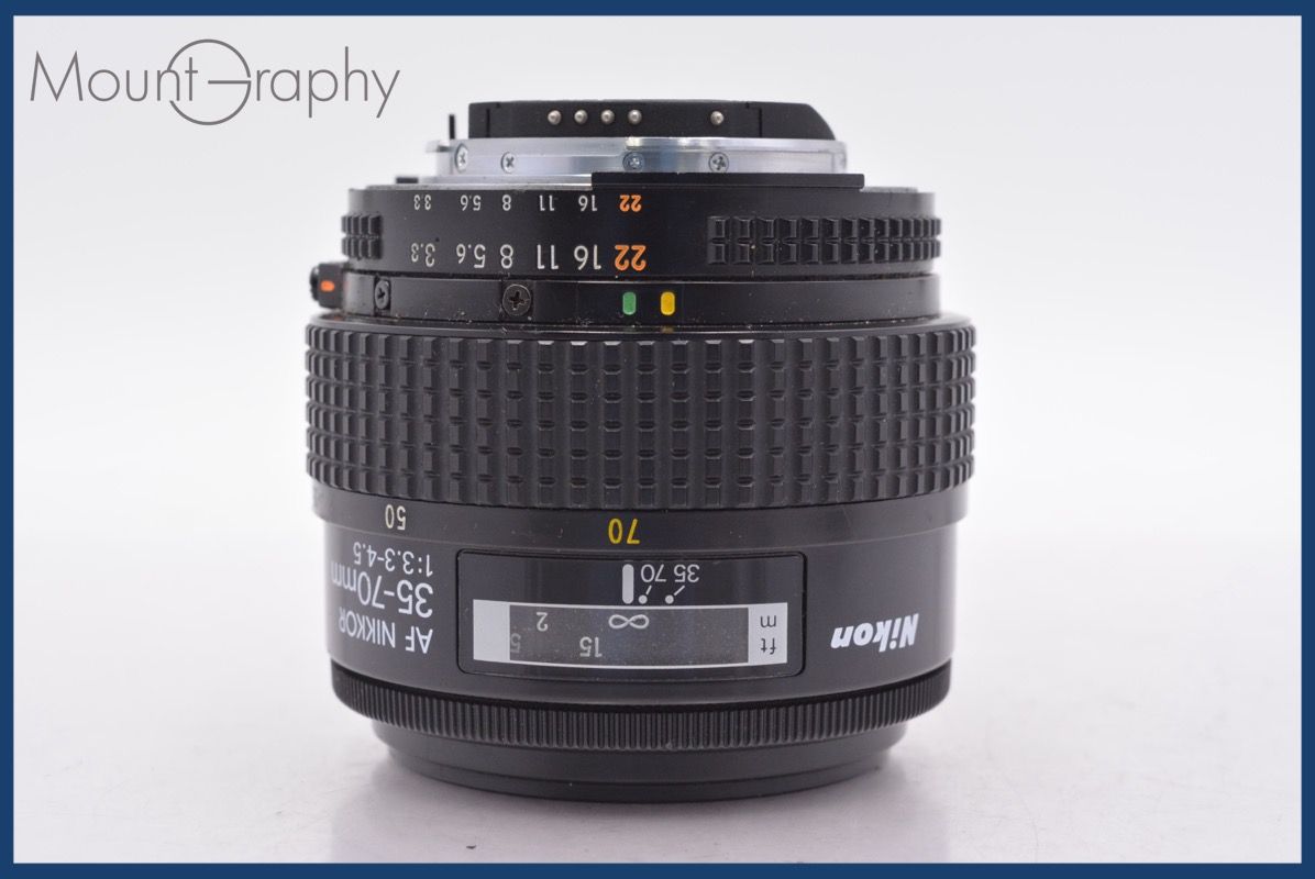 ニコン Nikon AF NIKKOR 35 70 mm F 3 4 5 前後キャップ レンズフィルター付 同梱無料 am 2225