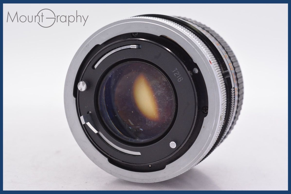 キヤノン Canon FD 50mm F1.4 S.S.C. 前後キャップ&レンズフィルター付