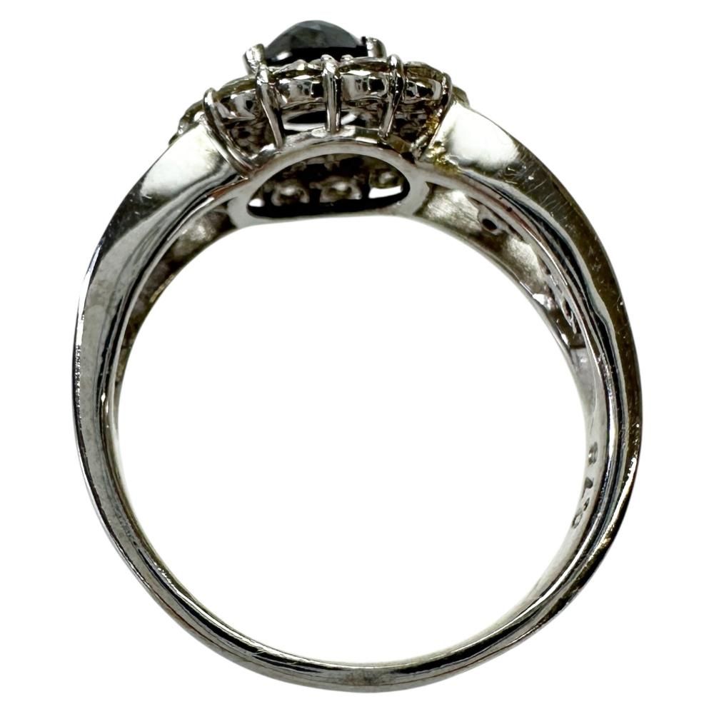 13.5号 ブラックダイヤモンド 0.94ct ダイヤモンド 0.78ct リング
