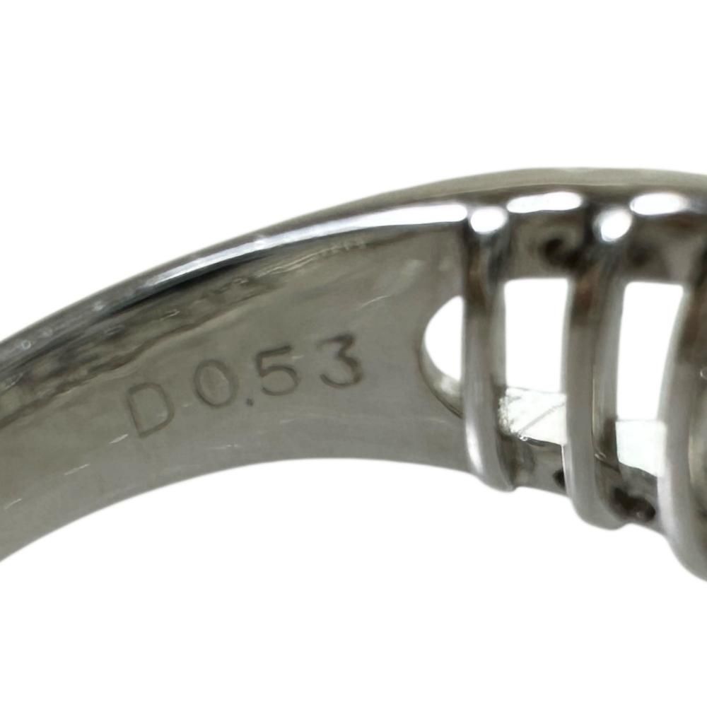 12号 パープルトルマリン 0 30 ct ダイヤモンド 53 リング 指輪 Pt 900プラチナ 8 4 g レディース NN 定番ボトム シンプルデザイン