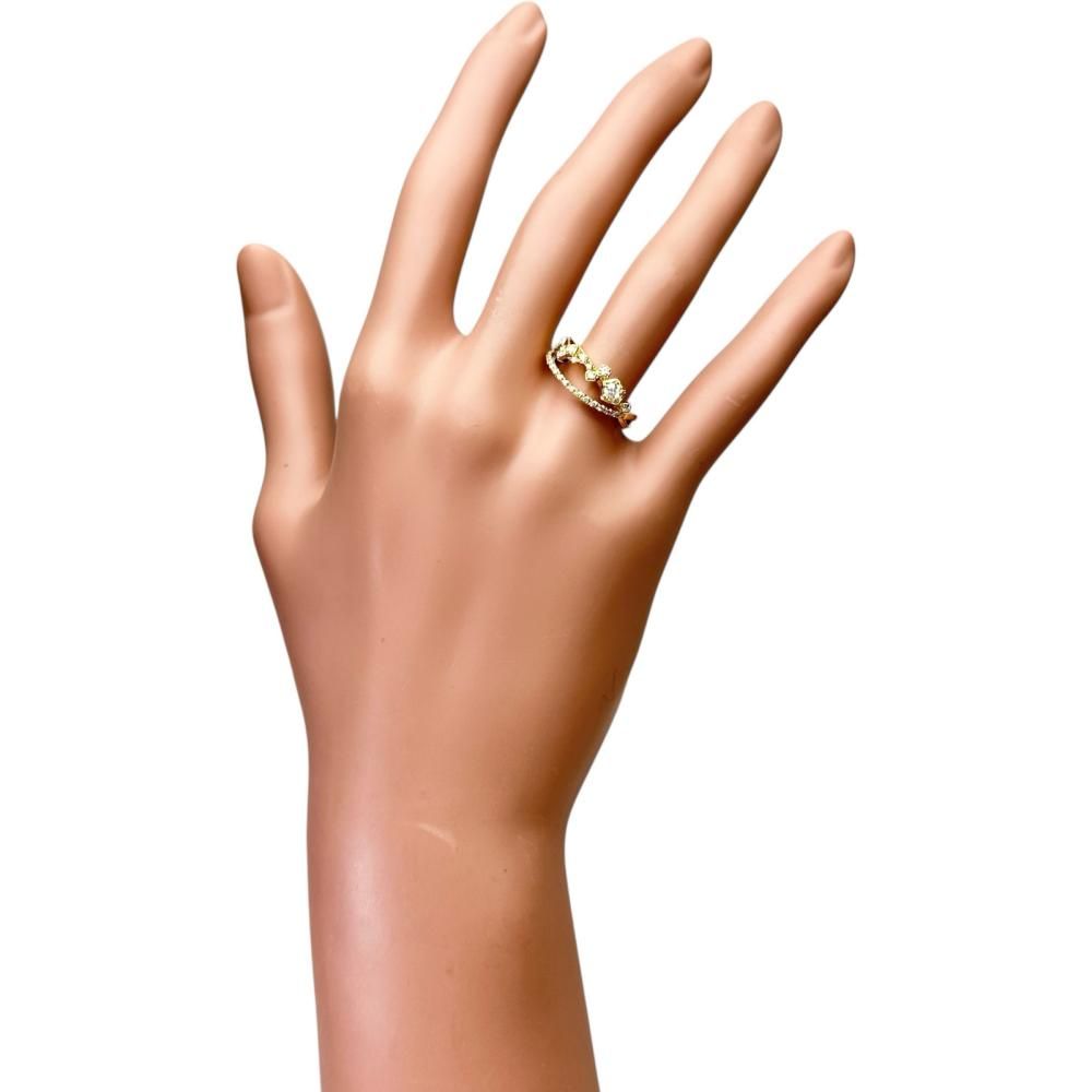  11号 festaria フェスタリア ダイヤモンド Wish upon a star 0.111 ct 他ダイヤモンド 0.17 リング 指輪 K 18ゴールド 18金 3.8 g レディース NN リング 指輪 アクセサリー