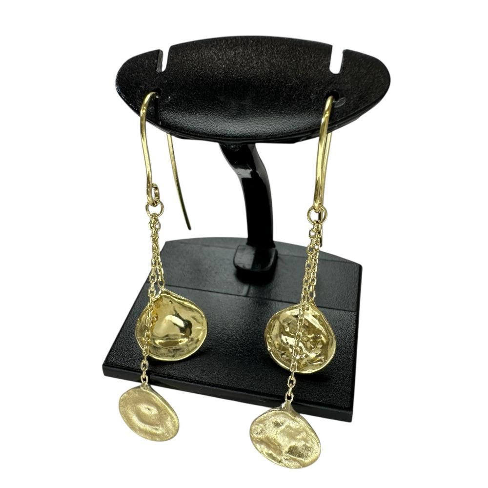 ピアス K 18ゴールド 18金 刻なし 純度分析済 1.3 g レディース BL ex