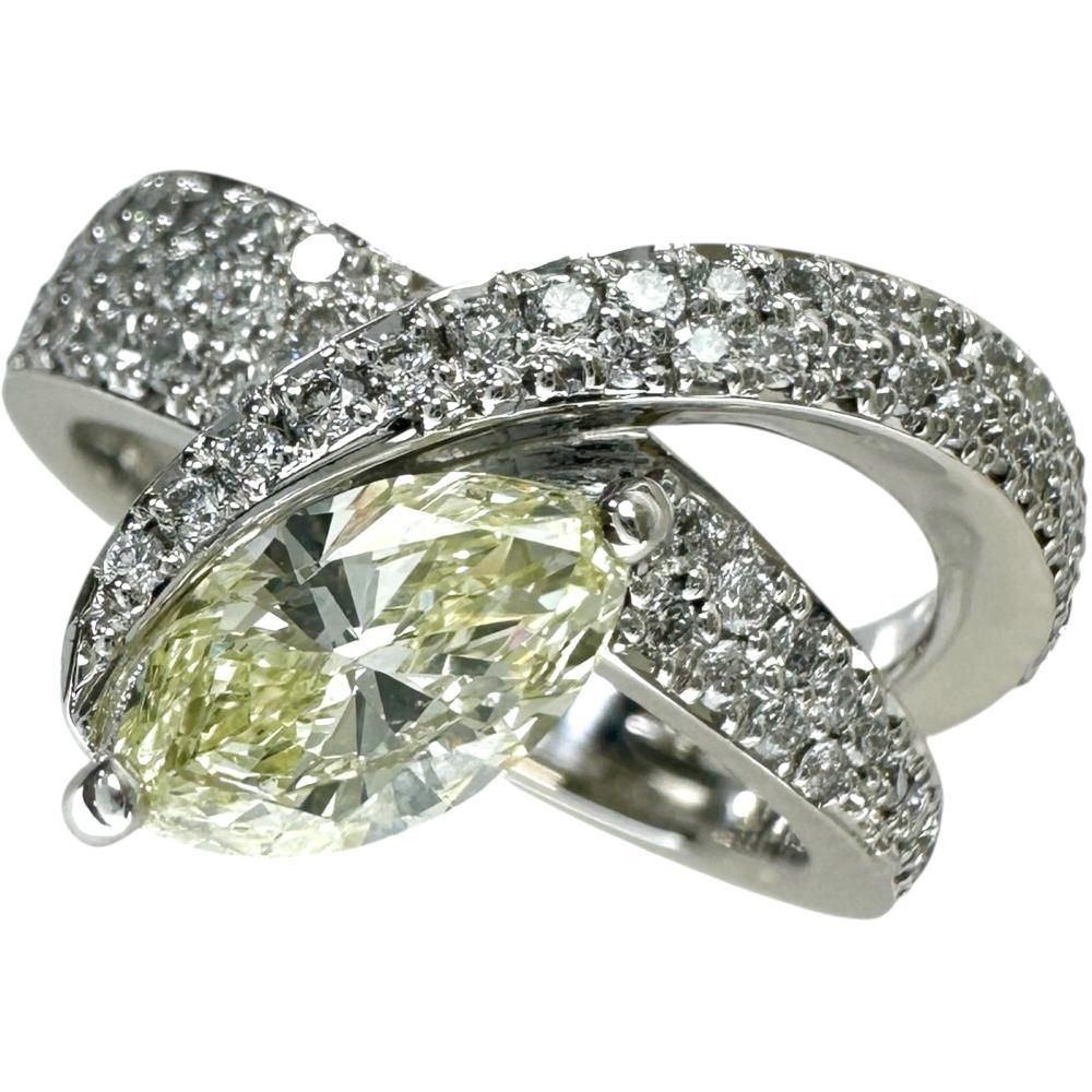 11号 ダイヤモンド VLY-SI2-SB 0.764ct ダイヤモンド 0.64ct リング 指輪 Pt900プラチナ 9.5g レディース 真子質店 NN