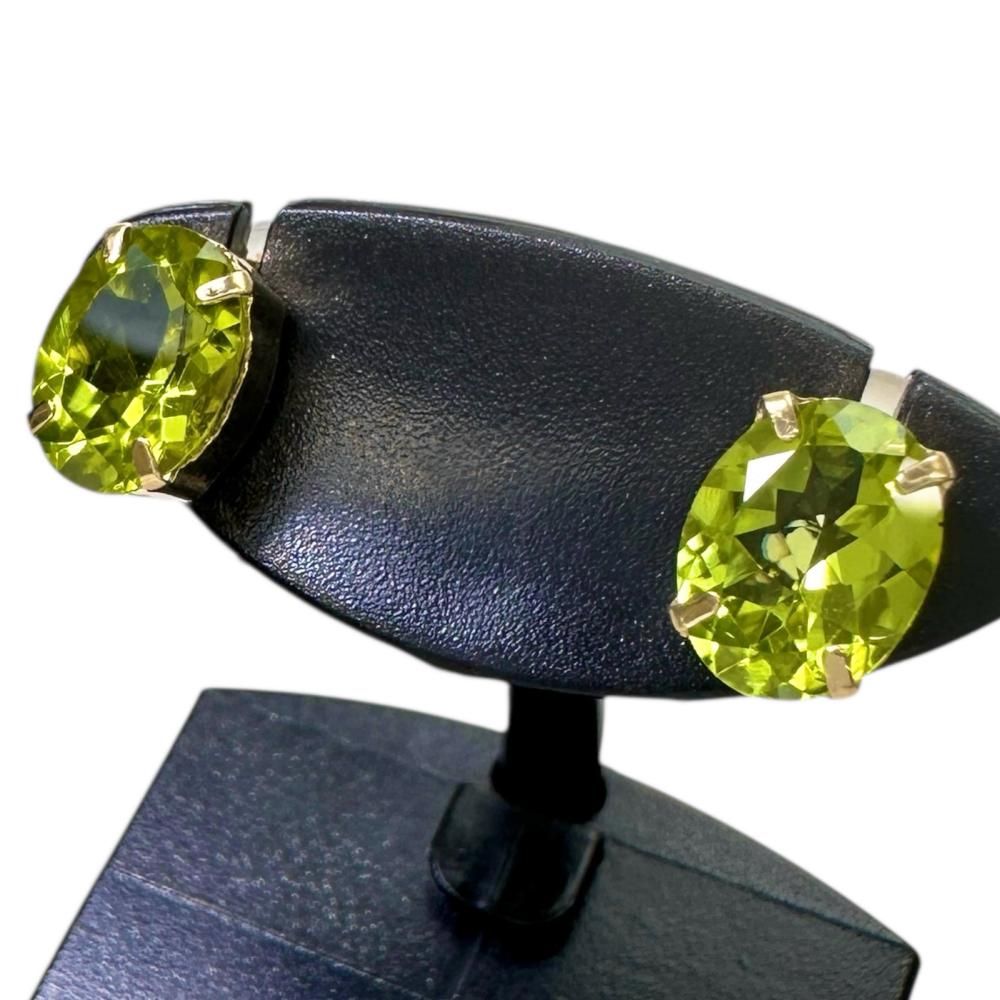 ペリドット 1. ct ピアス K 18ゴールド 18金 1.2 g レディース NN