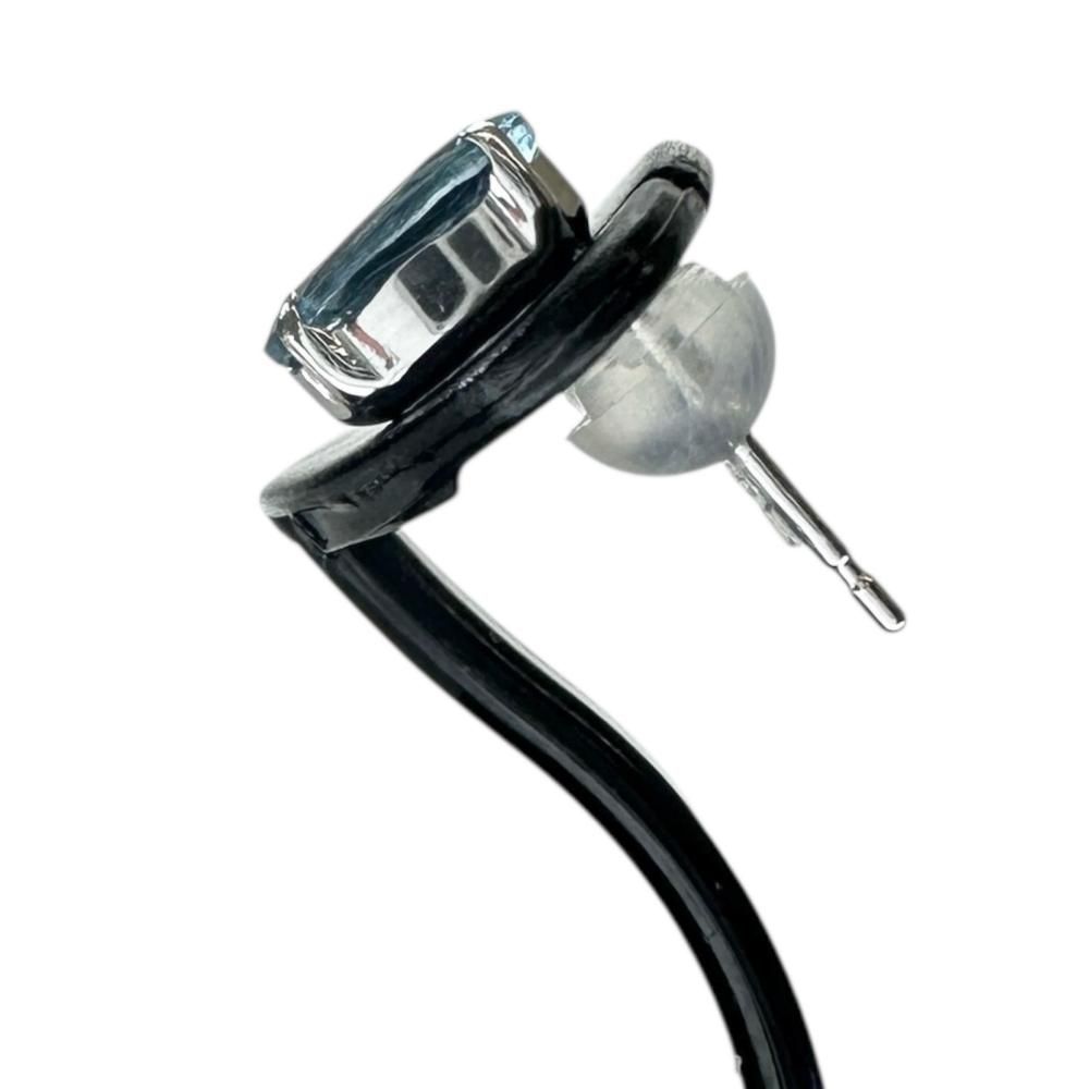  アクアマリン 0.64 0.73 ct ピアス Pt 900プラチナ 0.7 g レディース NN ピアス(両耳用) アクセサリー