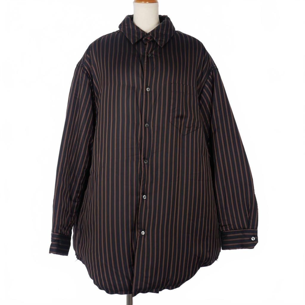 メゾンマルジェラ Maison Margiela 23AW 中綿シャツ ストライプ サイズ