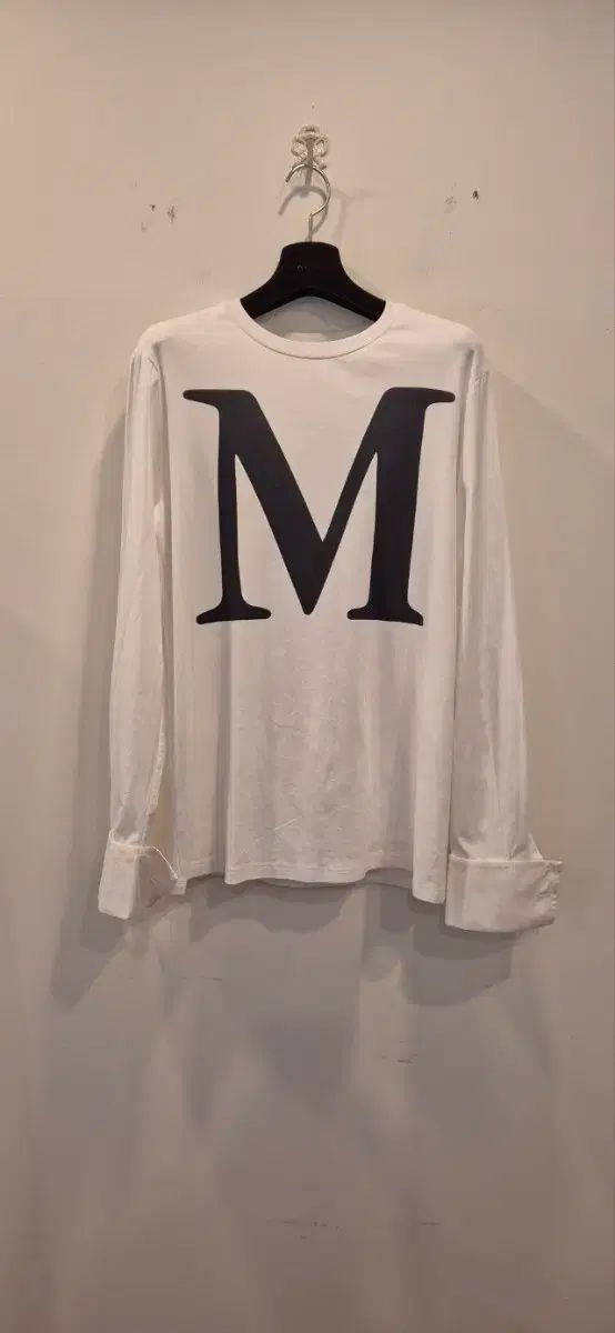 アイボリー色 MAX MARA マックスマーラ Mロゴ 長袖シャツ