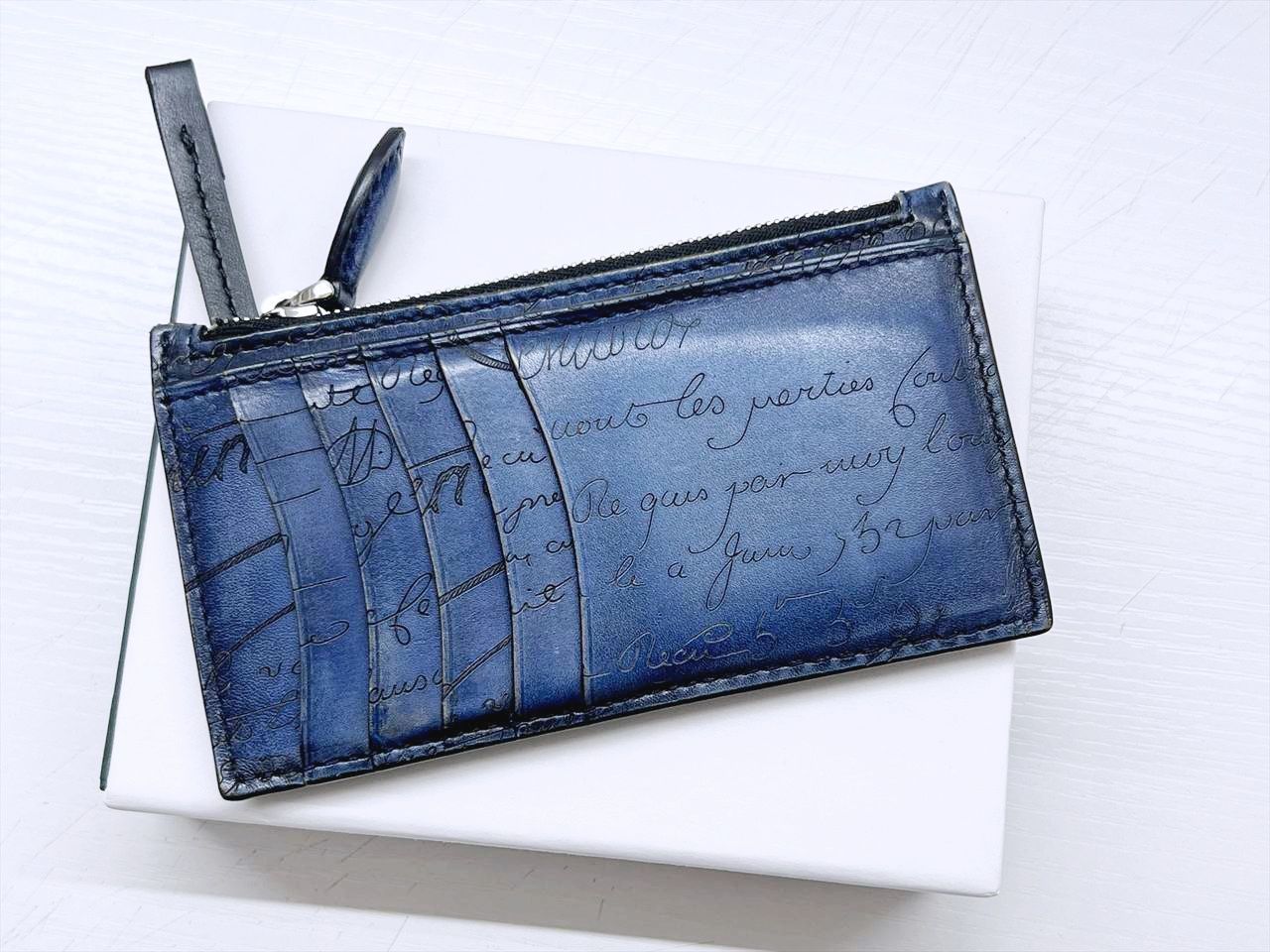 美品 Berluti ベルルッティ コア マキシ ジップ カードホルダー