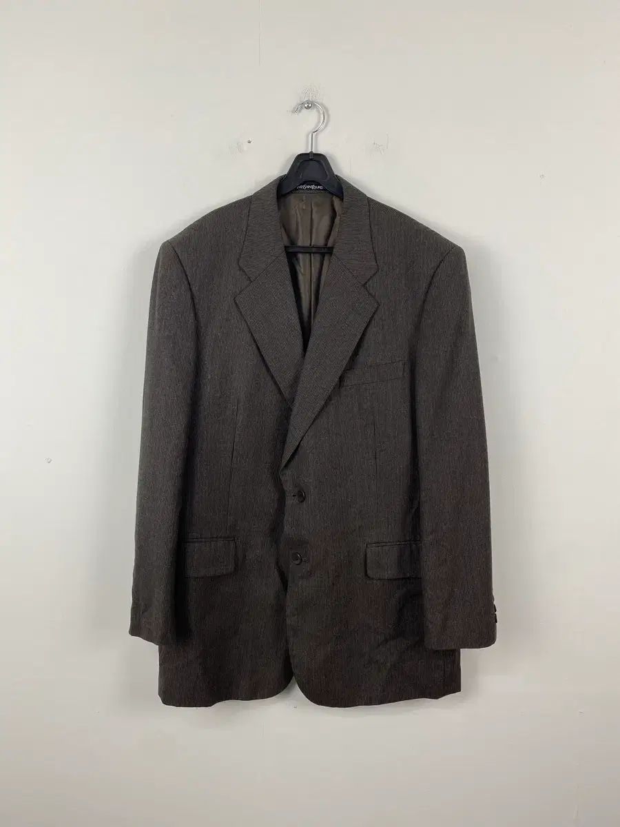 YVES SAINT LAURENT イヴ サンローラン YSL ウール ブレーザー ジャケット 41 L