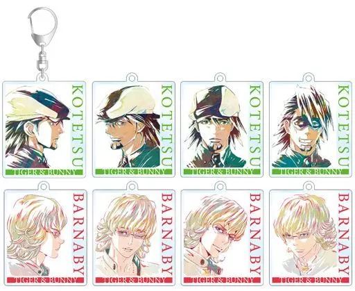 雑貨 全8種セット TIGER ＆ BUNNY トレーディング Ani Art アクリルキーホルダー