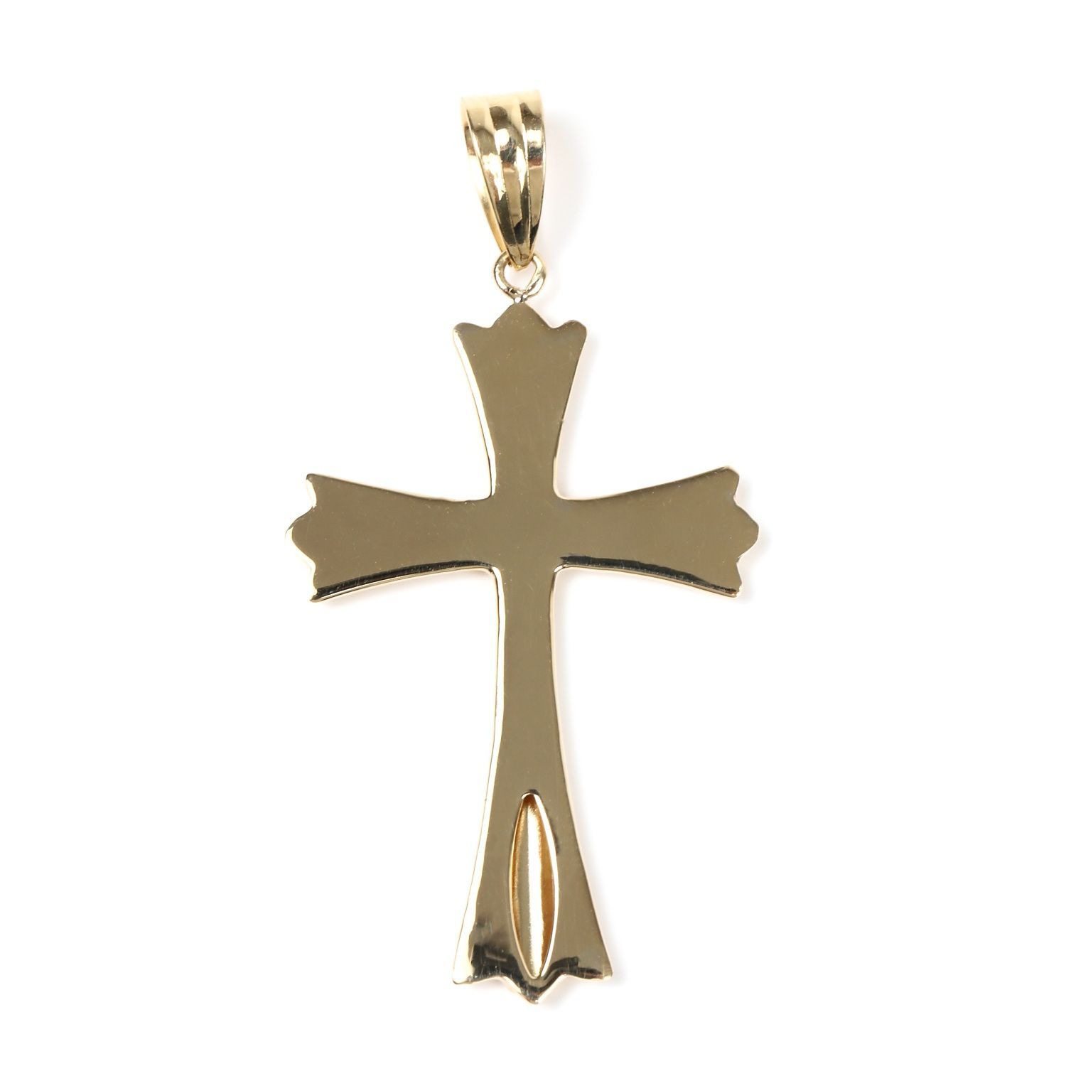 18金 十字架 クロス ゴールド ペンダントトップ S 35 mm 23 メンズ レディース ヘッド チャーム プレゼント ギフト