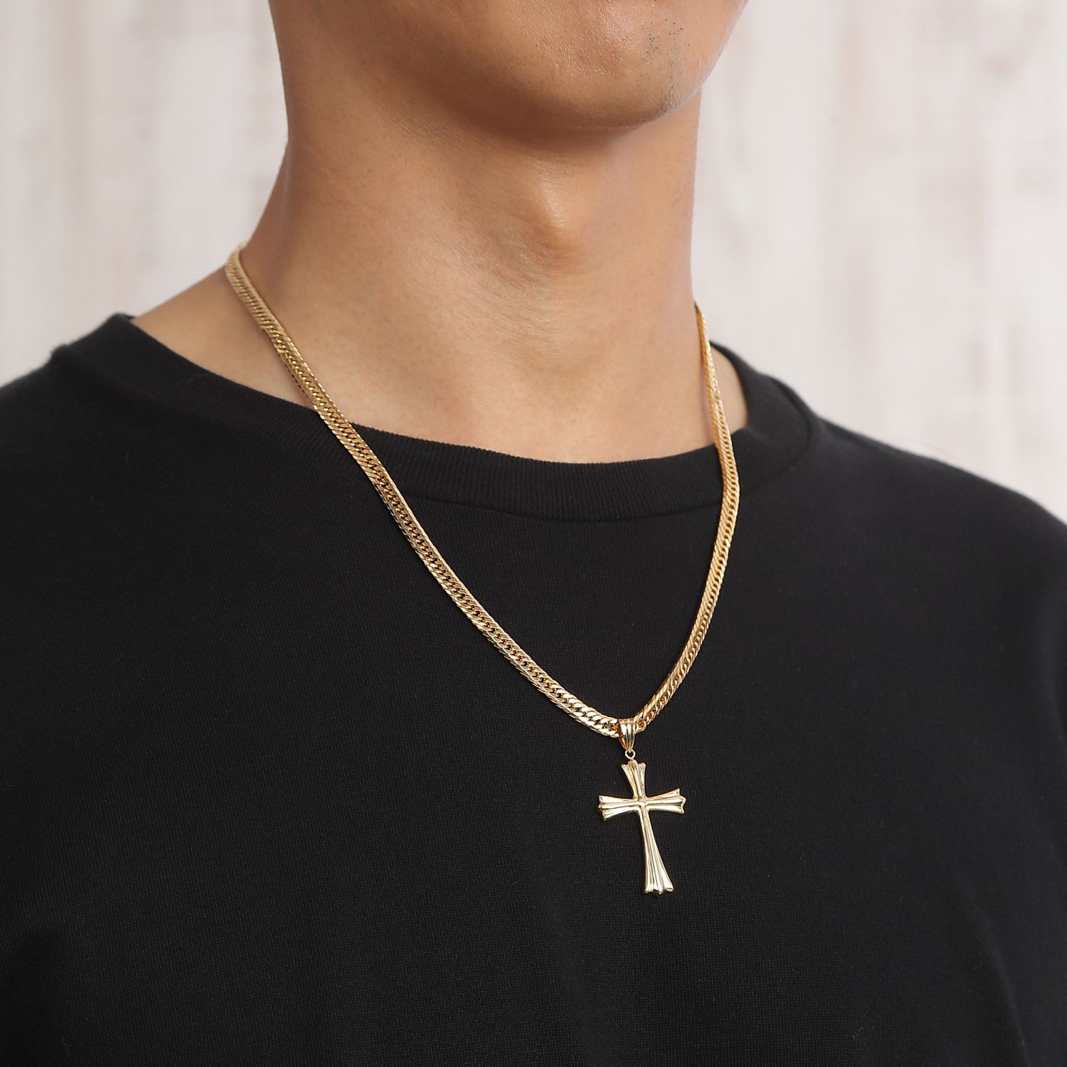  18金 十字架 クロス ゴールド ペンダントトップ S 35 mm 23 メンズ レディース ヘッド チャーム プレゼント ギフト ネックレス アクセサリー