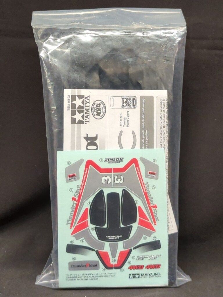 ミニ四駆 35周年 サンダーショットJr. ポリカボデ(カーボンパターン)10
