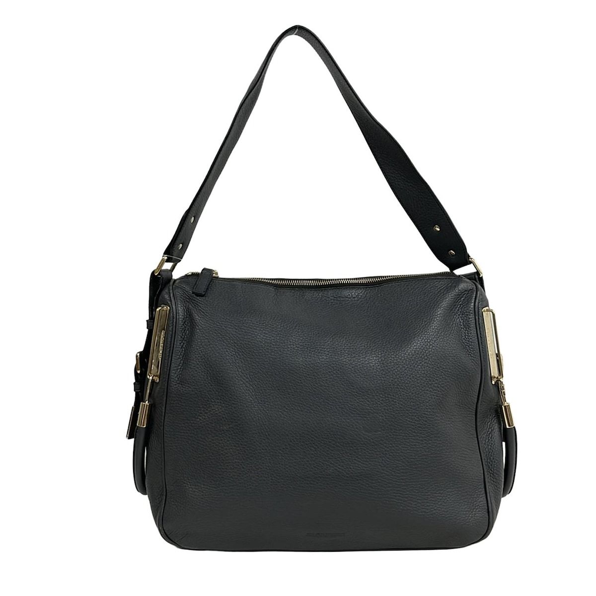 ジルサンダー ショルダーバッグ ダークグレー 2 WAY レザー