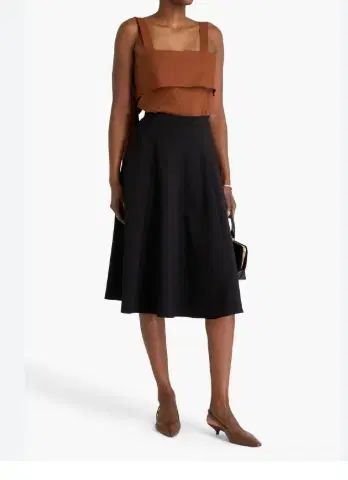 セオリー THEORY ブラック フ スカート サイズ 2 24 SS