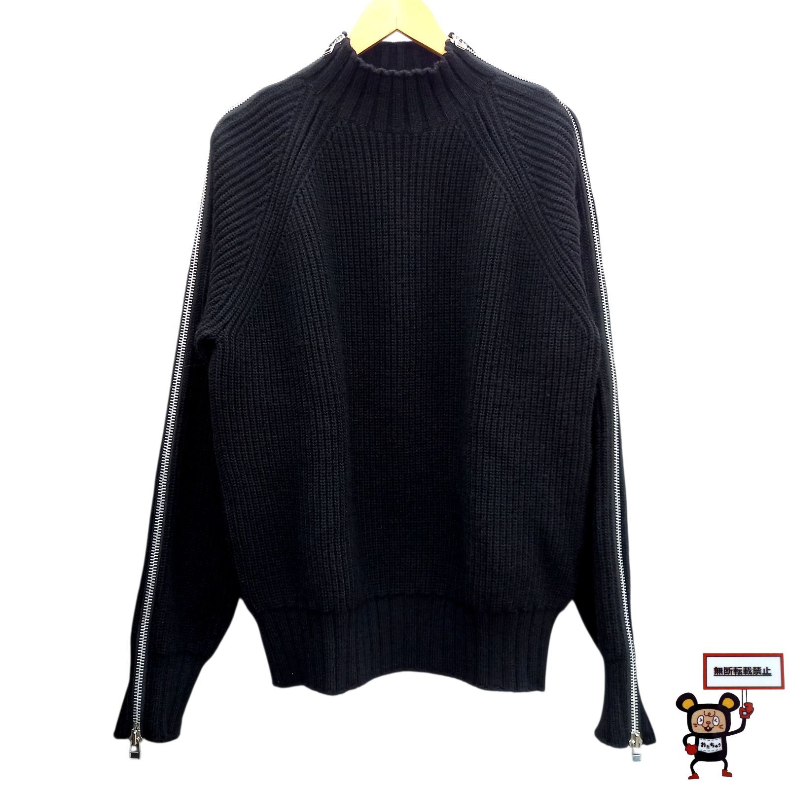 70.JOHN LAWRENCE SULLIVAN ZIPPED KNIT SWEATER 【店舗併売品