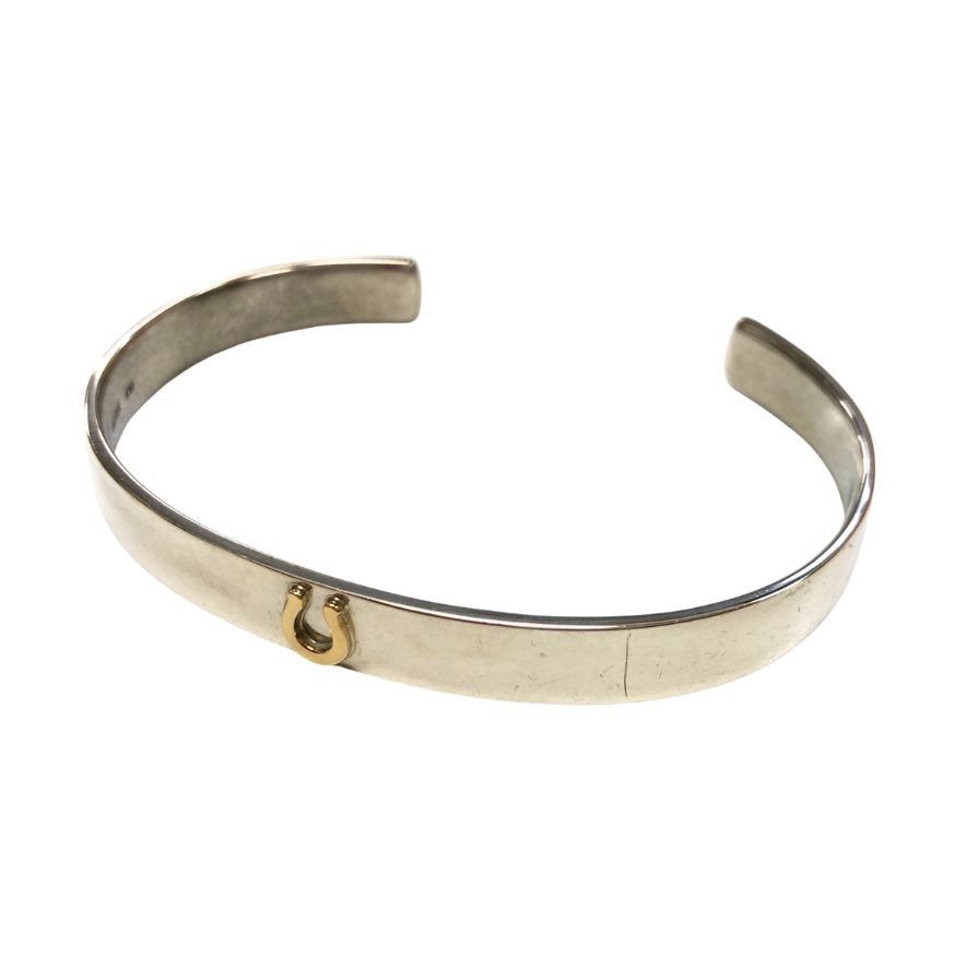 シンパシーオブソウル K 18ホースシュー付き平打ちバングル FサイズAFI 5