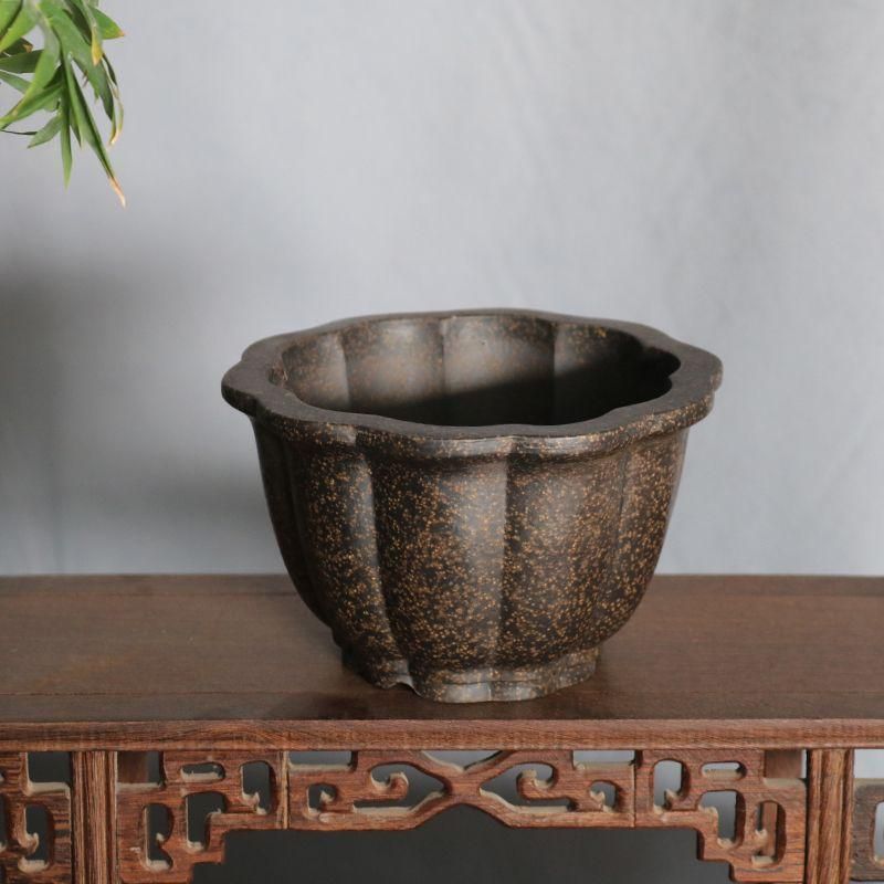 蓮華盆 紫砂盆鉢 盆栽鉢 植木鉢 小品盆栽鉢 大品盆栽鉢 - メルカリ