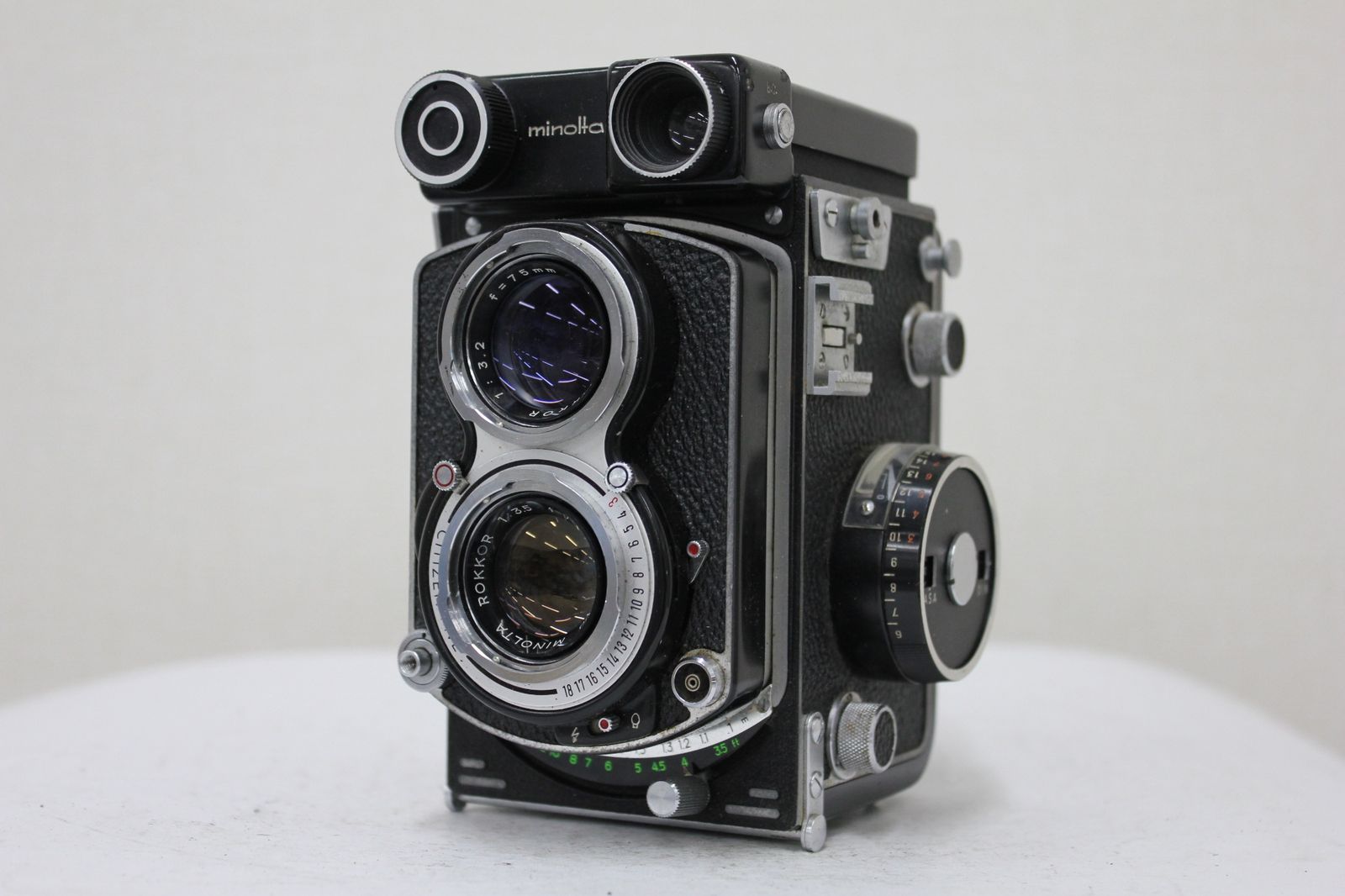 返品保証】 ミノルタ Minolta Autocord CDS 75mm F3.5 オートコード 二