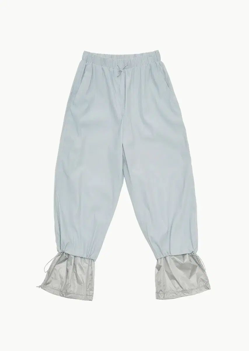 AMOMENTO メンズ ドローストリングレイヤードパンツ