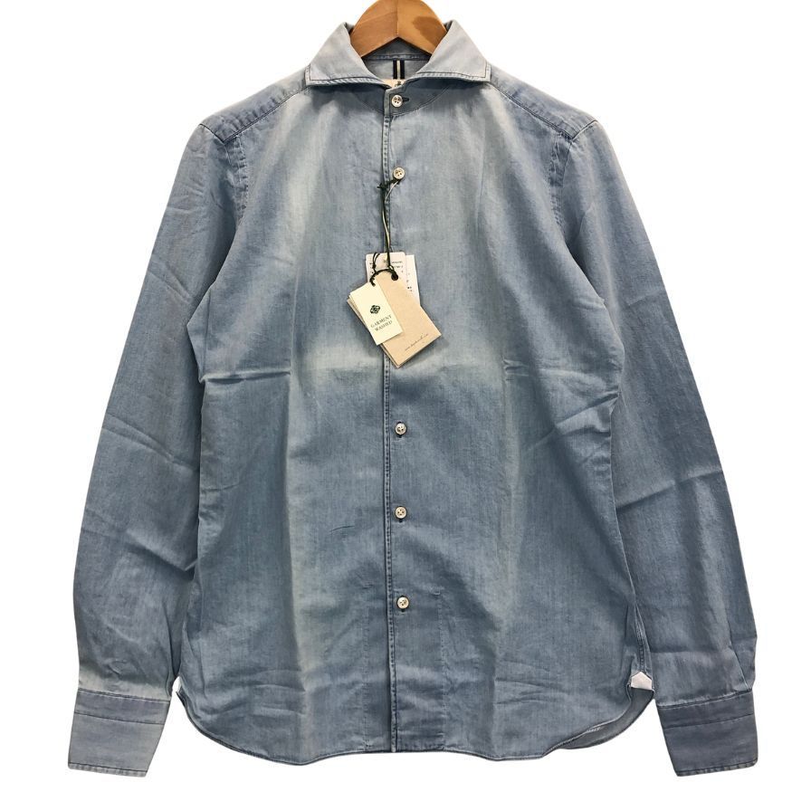 ルイジボレッリ ナポリ デニムシャツ ダンガリー コットン AFB29
