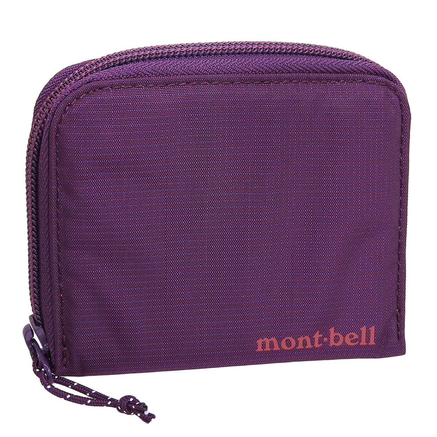 モンベル 財布 メンズ レディース 2つ折り 折財布 コンパクト ジップワレット 1133372 パープル PU