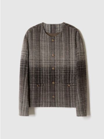 ポーカーフェイス アルパカ ブルゾン ブラウン