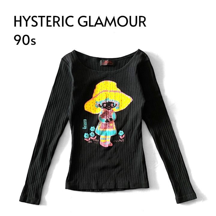 90s HYSTERIC GLAMOUR ヒステリックグラマー 2CL-5230 リブカットソー