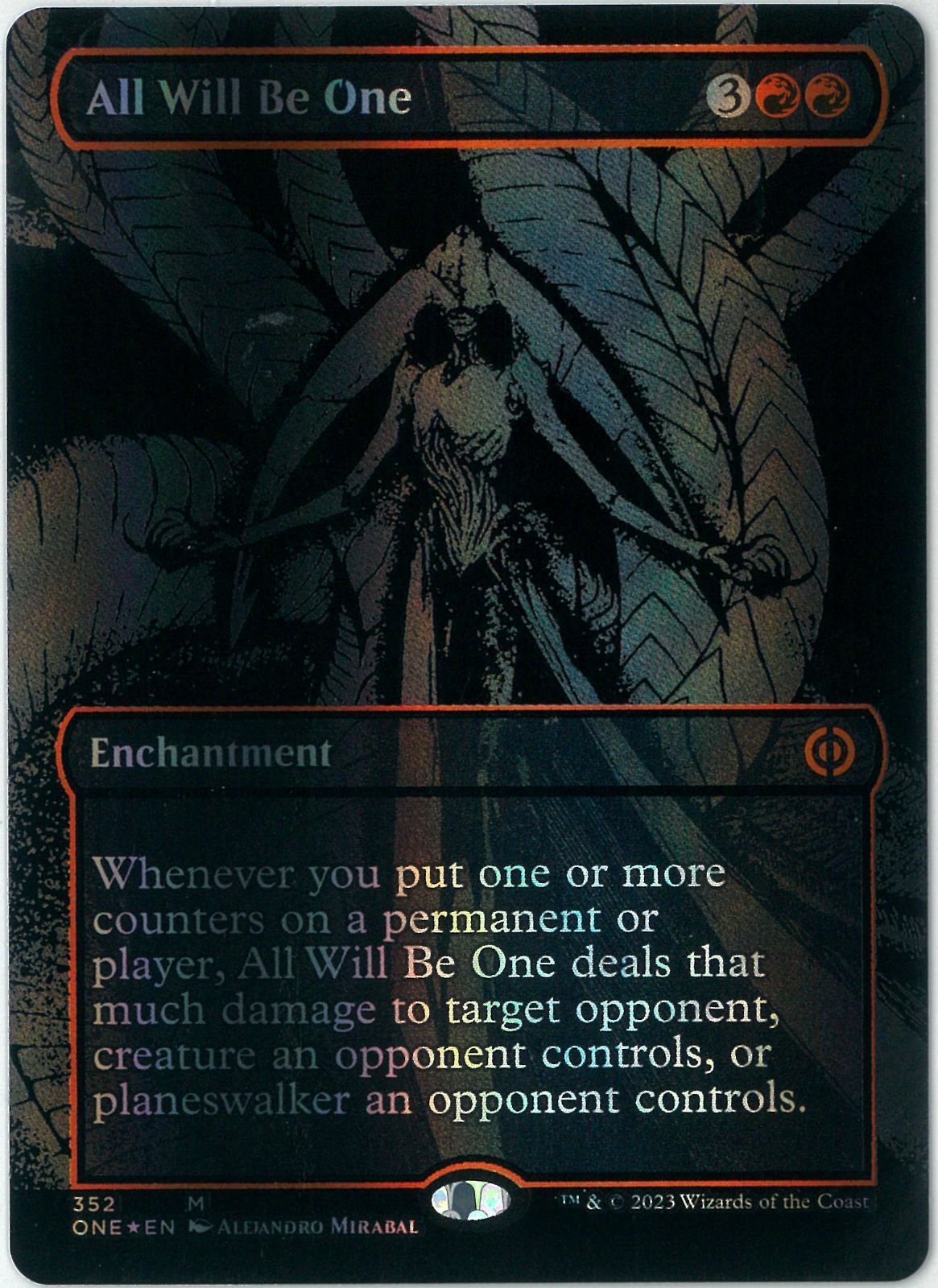 オイルスリックFOIL/MTG/英語版/完全なる統一/All Will Be One