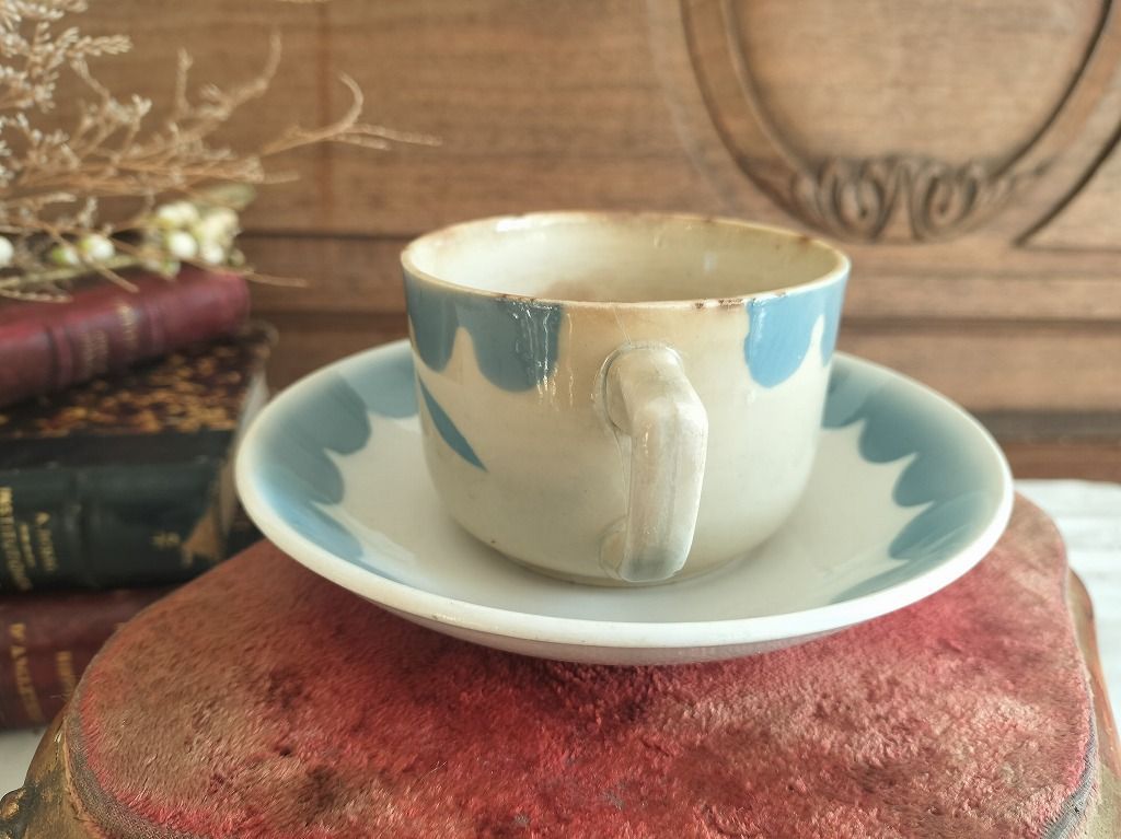 フランス アンティーク 絵つき サルグミンヌ カップ ソーサー - メルカリ