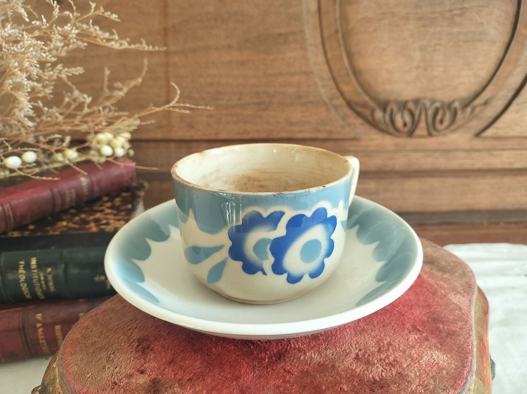 希少　美品　サルグミンヌ　カップ&ソーサー　フランスアンティーク フランス アンティーク 絵つき サルグミンヌ カップ ソーサー - メルカリ