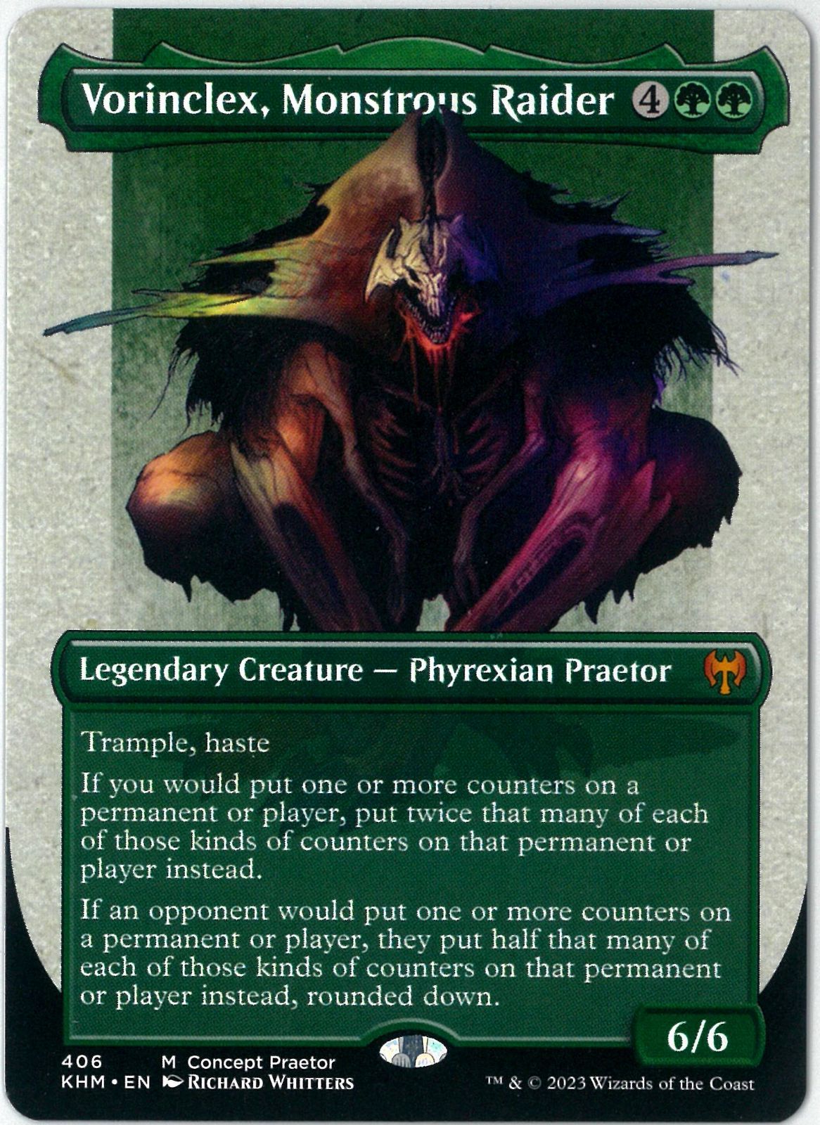 MTG/英語版/巨怪な略奪者、ヴォリンクレックス/Vorinclex, Monstrous