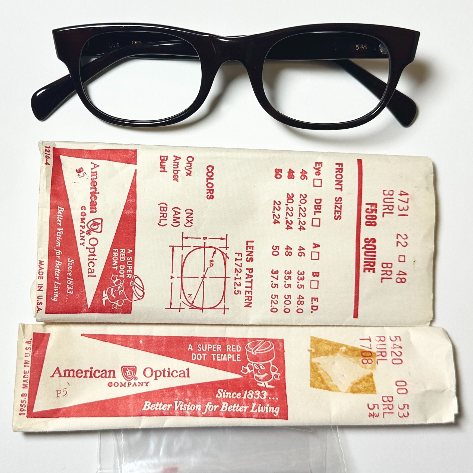 極稀少 American Optical AO 1960年代 未使用・ビンテージ アメリカン 