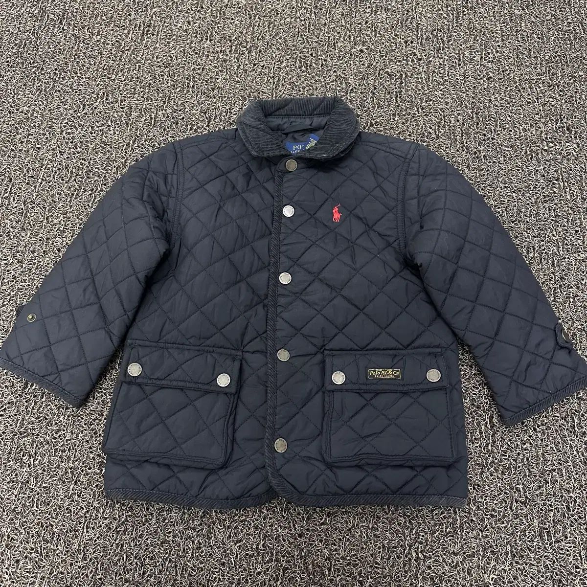 3T　100CM　Polo 黒　キルティングジャケット ポロ キッズ キルティング アウター キルティング ジャケット 3T 100