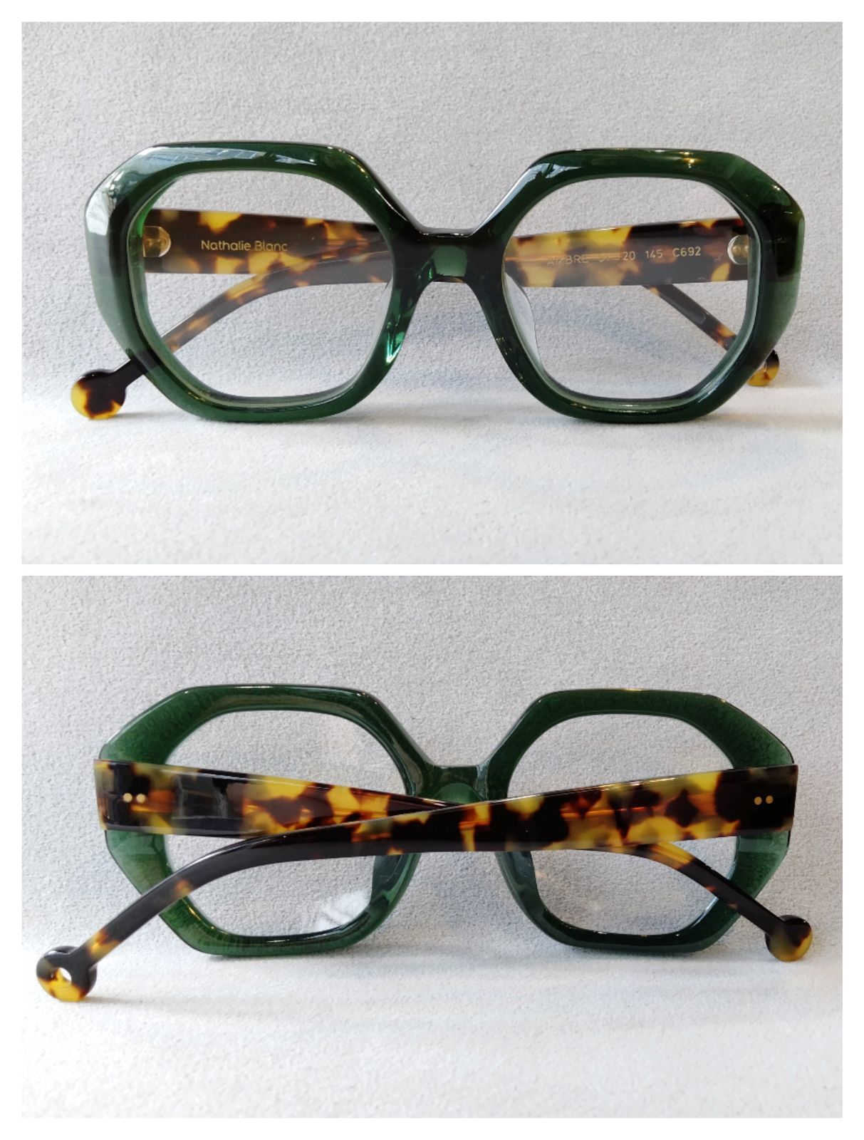  Nathalie Blanc PARIS ナタリーブラン AMBRE C 692 GREEN-HAVANA アジアンフィットモデル メガネ 小物