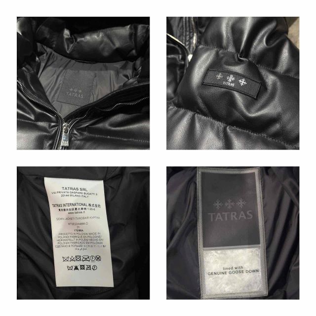 TATRAS LEATHER DOWN JACKET MTSE22A4866-D SIZE-01 タトラス レザー ダウン ジャケット 心斎橋店