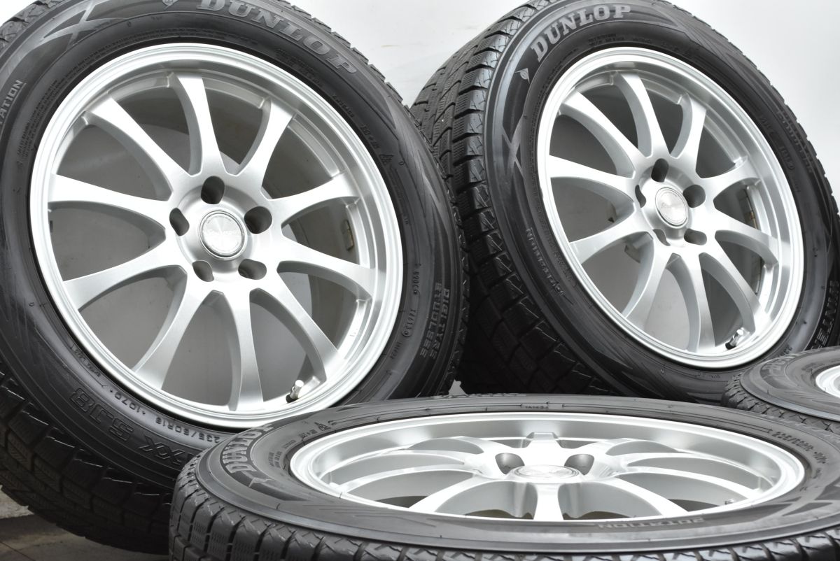 交換用に ストレンジャー 18 in 7 5 J 38 PCD 114 3 ダンロップ ウィンターマックス SJ 8 235 60 R RX NX エクストレイル CX 80