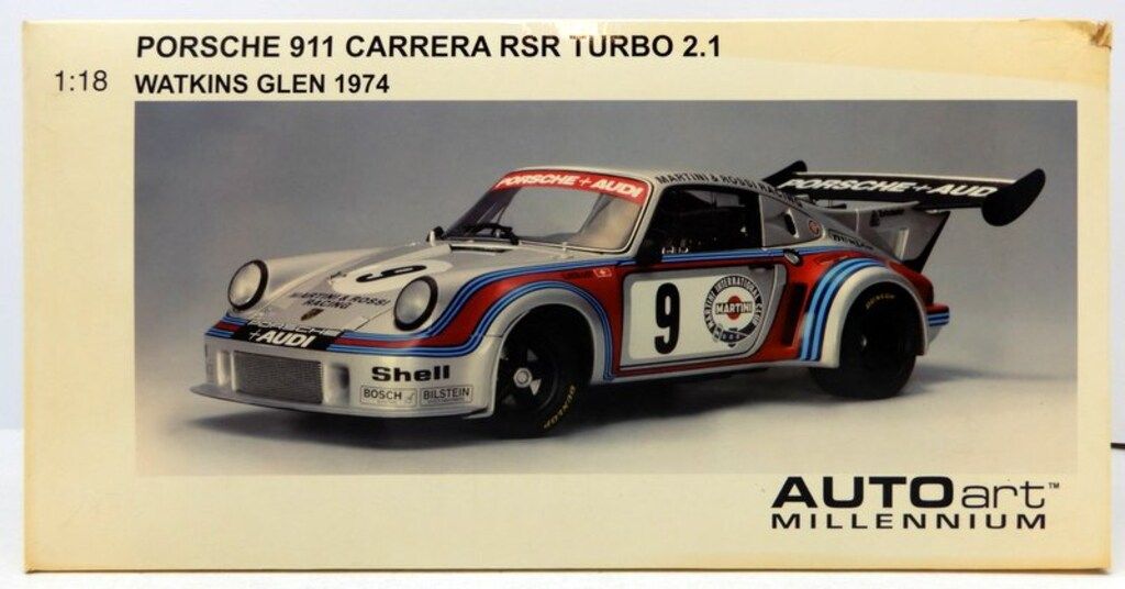 AUTOart 1 18 ポルシェ 911 RSR ターボ2.1 9 ワトキンス グレン 1974 87475