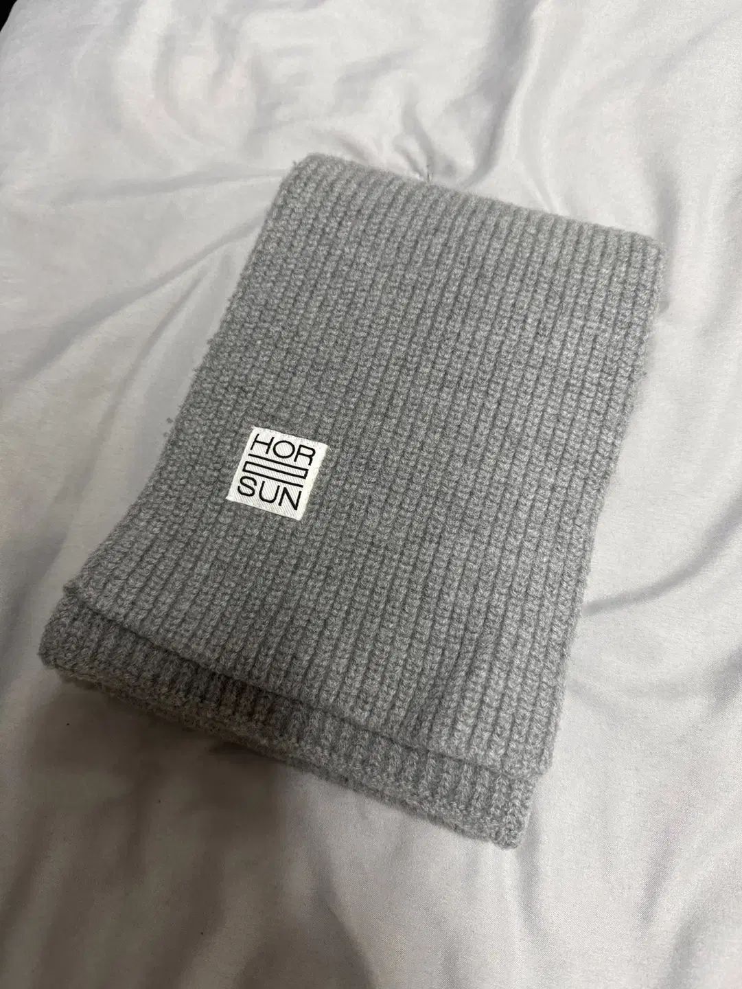 ホーリーサン マフラー メランジ グレー